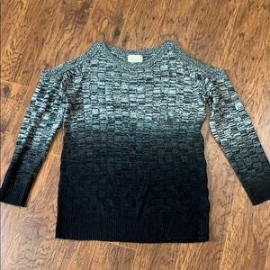 Jillian and Nicole cold shoulder sweater, medium